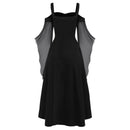 Women Renaissance Cosplay Victorian Vintage Retro Gown Irregular Hem Dress - AwwwCos