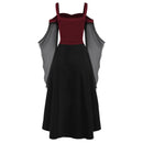 Women Renaissance Cosplay Victorian Vintage Retro Gown Irregular Hem Dress - AwwwCos