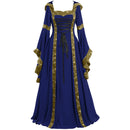 Women Renaissance Cosplay Victorian Vintage Retro Gown Square Neckline Dress - AwwwCos