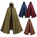 Women Renaissance Hooded Cape Medieval Cloak Hobbit Halloween Costume - AwwwCos