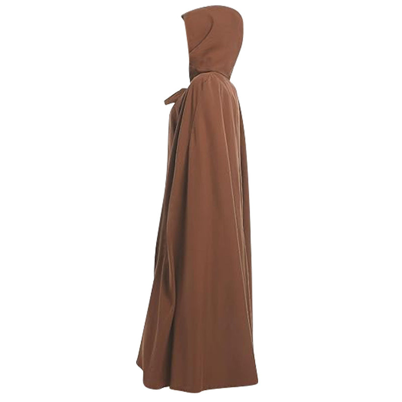 Women Renaissance Hooded Cape Medieval Cloak Hobbit Halloween Costume - AwwwCos