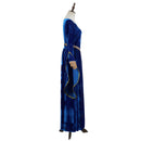 Women Renaissance Medieval Halloween Costume Velvet Queen Dress - AwwwCos