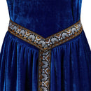 Women Renaissance Medieval Halloween Costume Velvet Queen Dress - AwwwCos
