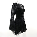 Women Renaissance Victorian Gothic Witch Cosplay Costume Lace-up Dress - AwwwCos