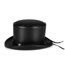Women Retro Faux Leather Dome Neutral Magic Hat Punk Gentleman Party Hat - AwwwCos