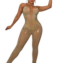 Women Rhinestone Sexy Jumpsuit Party Evening Club Night Outfits - AwwwCos