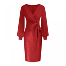 Women Sequin Sparkly Party Tight Gown Cocktail Bodycon Glitter Dress