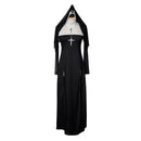 Women Sexy Nun Cosplay Costume Gothic Black Role Play Party Dress - AwwwCos