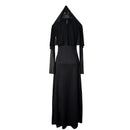 Women Sexy Nun Cosplay Costume Gothic Black Role Play Party Dress - AwwwCos