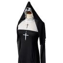 Women Sexy Nun Cosplay Costume Gothic Black Role Play Party Dress - AwwwCos