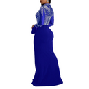 Women Sexy Rhinestone Bodycon Party New Years Turtleneck Club Nigth Gown - AwwwCos