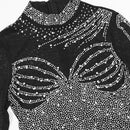Women Sexy Rhinestone Bodycon Party New Years Turtleneck Club Nigth Gown - AwwwCos