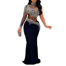 Women Sexy Rhinestone Drilling Dress Party Evening Club Night Outfits - AwwwCos