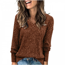 Women Shirts Light Weight Sweaters Fall Tops Casual Loose Tunics - AwwwCos