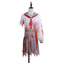Women Silent Hill Shimizu Hinako Cosplay Costume Embroidery Bloodstained Sailor Suit - AwwwCos