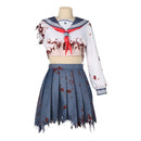 Women Silent Hill Shimizu Hinako Cosplay Costume Shoes Wig Bloodstained Sailor Suit