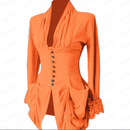 Women Spring Solid Color Elegant V-Neck Single Breasted Long Sleeve Top - AwwwCos