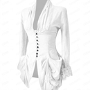 Women Spring Solid Color Elegant V-Neck Single Breasted Long Sleeve Top - AwwwCos