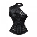 Women Steampunk Gothic Heavy Strong Steel Zipper Boned Corset - AwwwCos