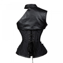Women Steampunk Gothic Heavy Strong Steel Zipper Boned Corset - AwwwCos
