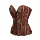 Women Steampunk Gothic Jacquard Corset Sweetheart Bustier - AwwwCos