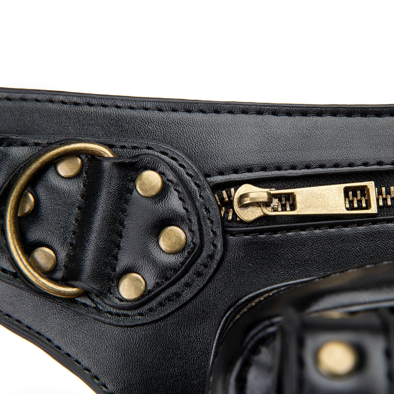 Women Steampunk Vintage Motorcar Shoulder Crossbody Bag Chain Waist Bag - AwwwCos