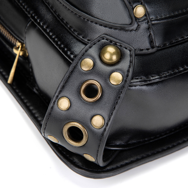 Women Steampunk Vintage Motorcar Shoulder Crossbody Bag Chain Waist Bag - AwwwCos