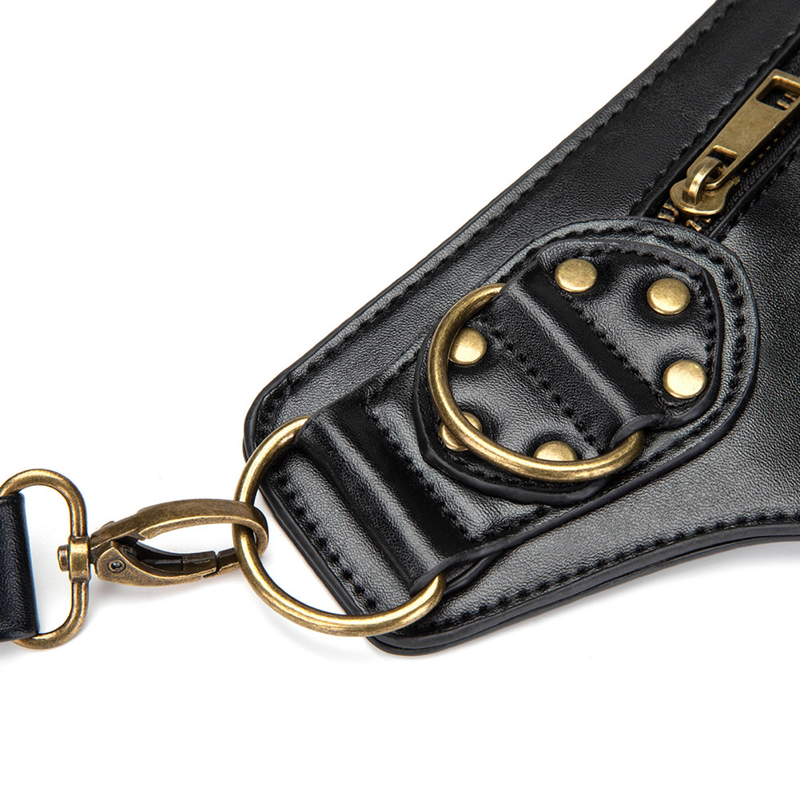 Women Steampunk Vintage Motorcar Shoulder Crossbody Bag Chain Waist Bag - AwwwCos