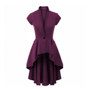 Women Steampunk jackets Tailcoat Pirate Coat Deep V Neck Victorian Tops - AwwwCos