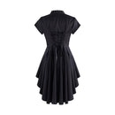 Women Steampunk jackets Tailcoat Pirate Coat Deep V Neck Victorian Tops - AwwwCos