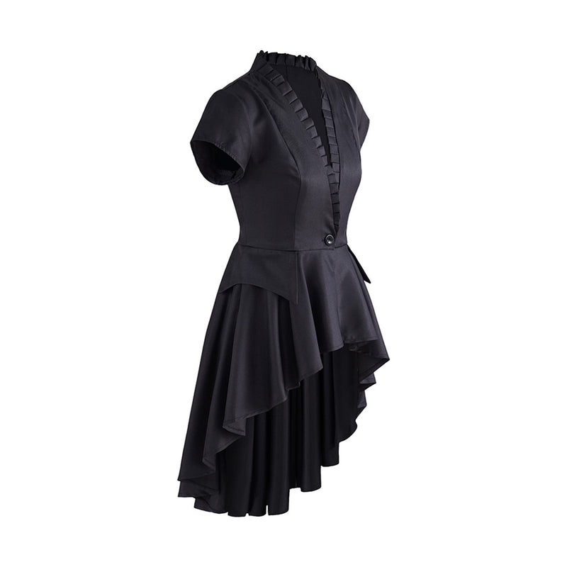 Women Steampunk jackets Tailcoat Pirate Coat Deep V Neck Victorian Tops - AwwwCos