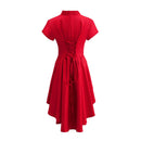 Women Steampunk jackets Tailcoat Pirate Coat Deep V Neck Victorian Tops - AwwwCos