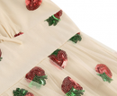 Women Strawberry Sequin Mesh Cute Midi Formal Party Dress - AwwwCos