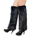 Women Thermal Furry Leg Covers Stylish Winter Warmers Fuzzy Plush Legging - AwwwCos