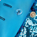 Women Two-Tone Turnover Sequin Luxury Jacket Nightclub Coat - AwwwCos