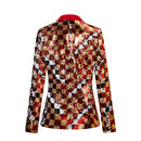 Women Two-Tone Turnover Sequin Luxury Jacket Nightclub Coat - AwwwCos