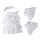 Women Victorian Cosplay Accessory Wrist Cuffs for Wedding Party Fake Ruffles Collar - AwwwCos