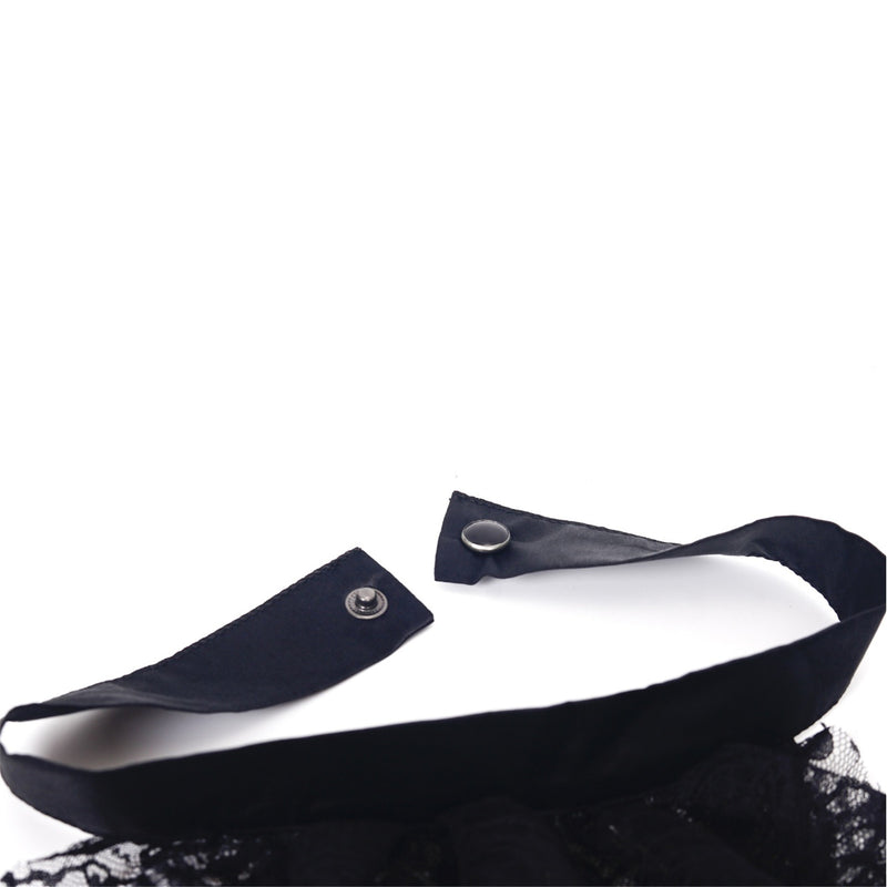 Women Victorian Cosplay Accessory Wrist Cuffs for Wedding Party Fake Ruffles Collar - AwwwCos