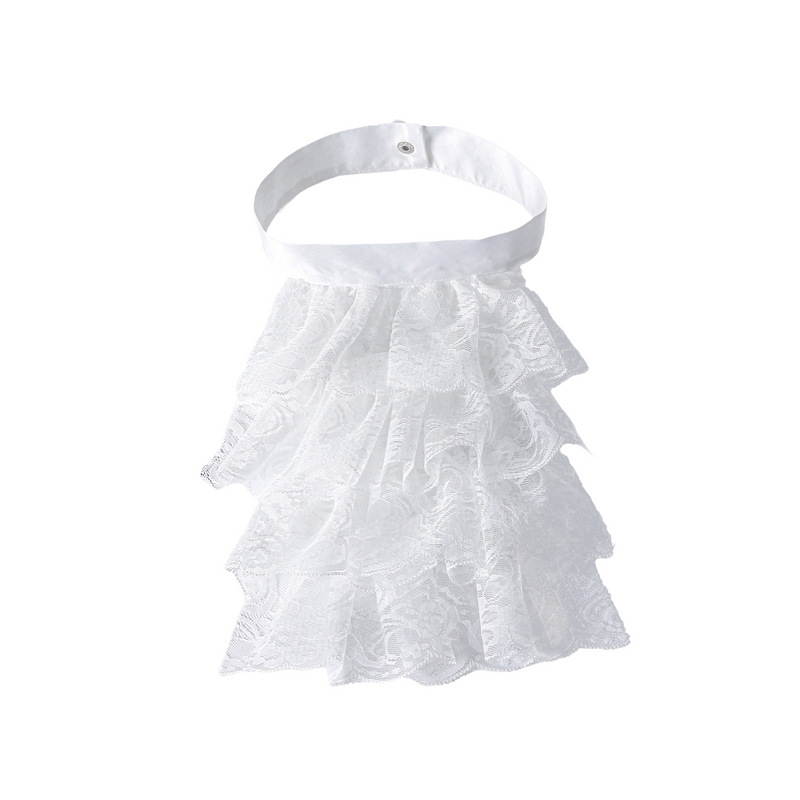 Women Victorian Cosplay Accessory Wrist Cuffs for Wedding Party Fake Ruffles Collar - AwwwCos