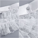 Women Victorian Cosplay Accessory Wrist Cuffs for Wedding Party Fake Ruffles Collar - AwwwCos