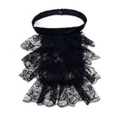 Women Victorian Cosplay Accessory Wrist Cuffs for Wedding Party Fake Ruffles Collar - AwwwCos