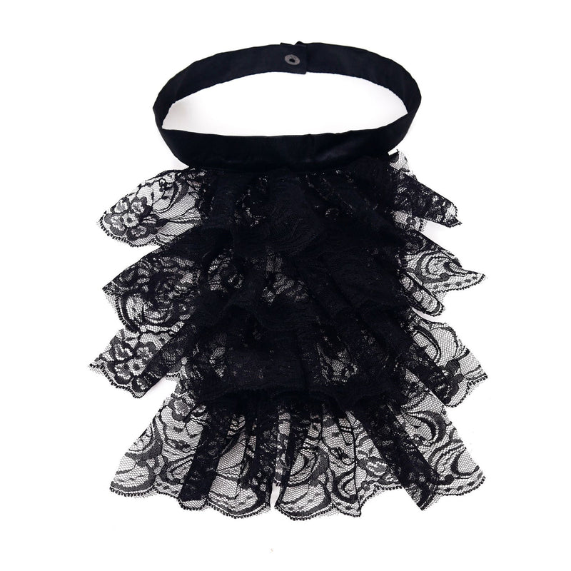 Women Victorian Cosplay Accessory Wrist Cuffs for Wedding Party Fake Ruffles Collar - AwwwCos
