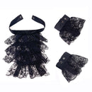 Women Victorian Cosplay Accessory Wrist Cuffs for Wedding Party Fake Ruffles Collar - AwwwCos