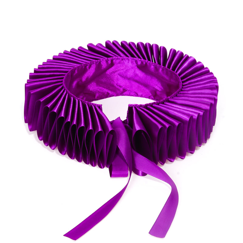 Women Victorian Elizabethan Clown Cosplay Accessory Wrist Cuffs Fake Ruffles Collar - AwwwCos