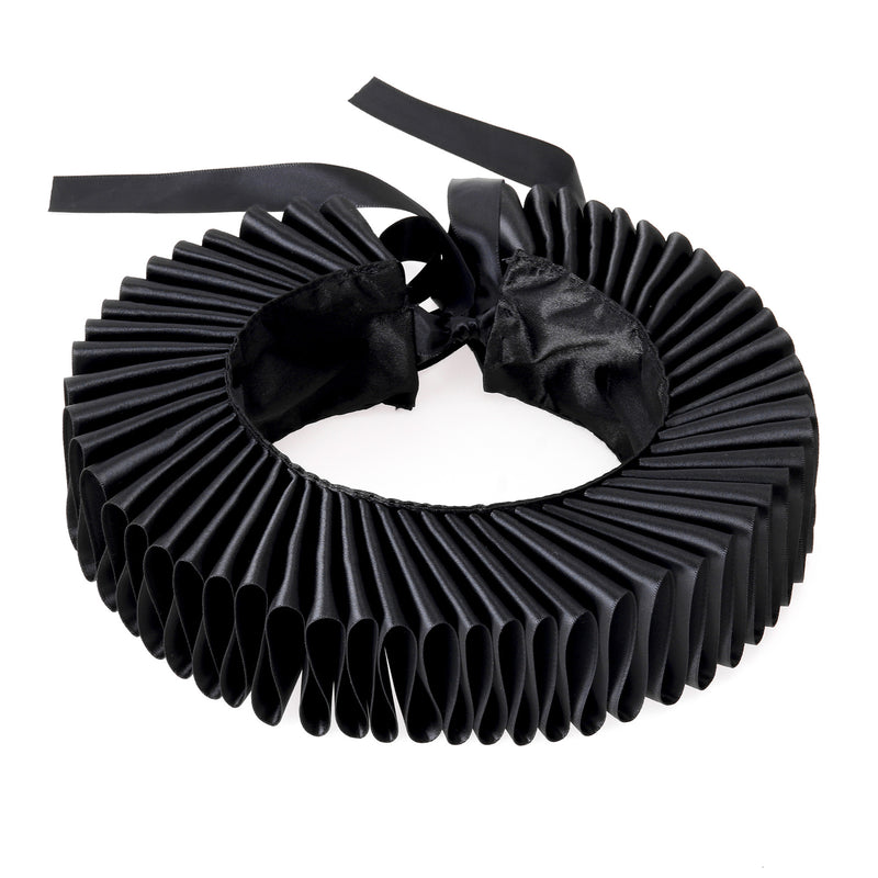 Women Victorian Elizabethan Clown Cosplay Accessory Wrist Cuffs Fake Ruffles Collar - AwwwCos