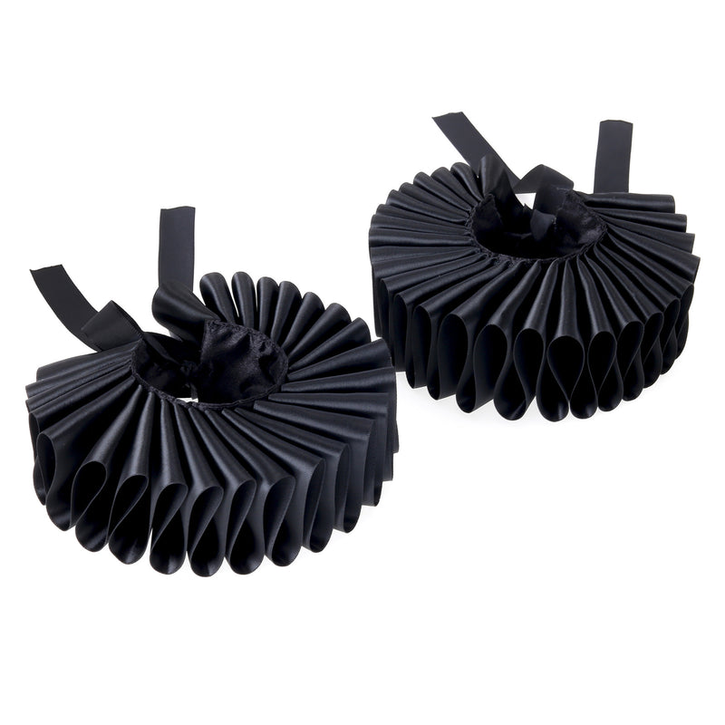 Women Victorian Elizabethan Clown Cosplay Accessory Wrist Cuffs Fake Ruffles Collar - AwwwCos