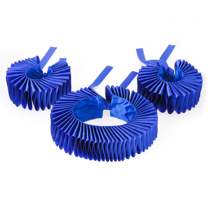 Women Victorian Elizabethan Clown Cosplay Accessory Wrist Cuffs Fake Ruffles Collar - AwwwCos