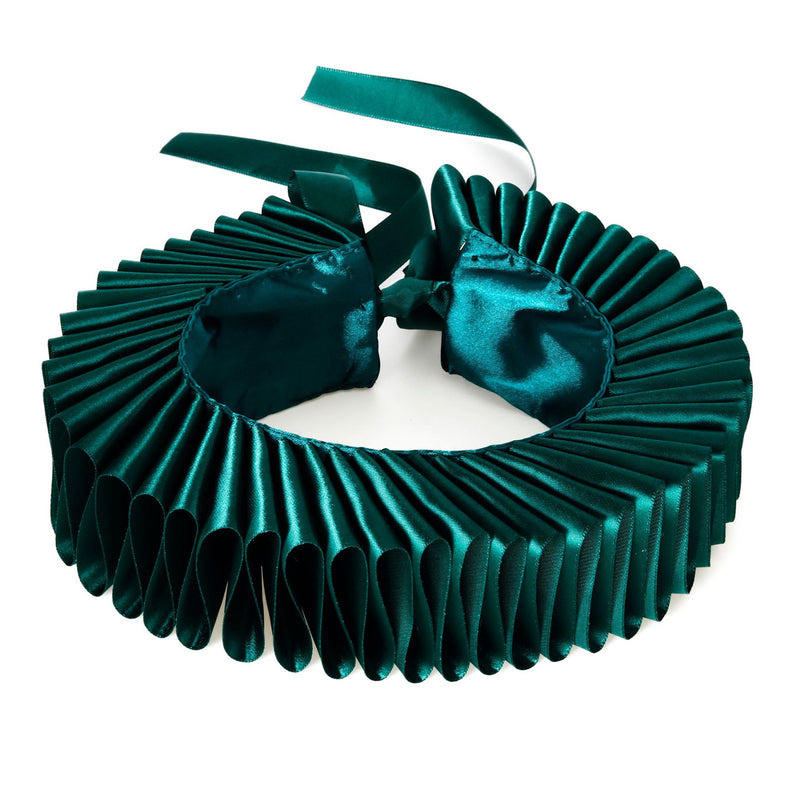 Women Victorian Elizabethan Clown Cosplay Accessory Wrist Cuffs Fake Ruffles Collar - AwwwCos