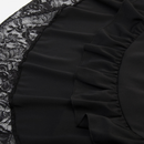 Women Vintage Gothic Dark Style Lace Trim Midi Skirt - AwwwCos