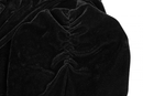 Women Vintage Gothic Top Black Shrug Velvet Ruffle Sleeve Shawls - AwwwCos